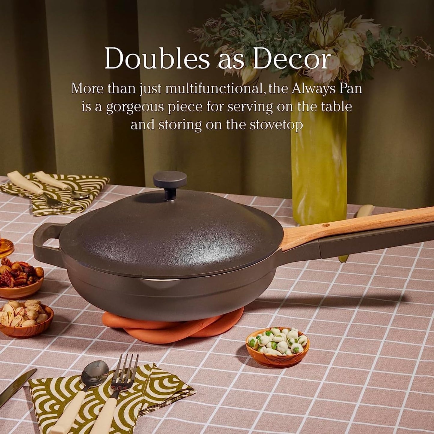 Always Pan - Mini 8.5 -Inch Nonstick, Toxin-Free Ceramic Cookware | Versatile Frying Pan, Skillet, Saute Pan | Stay-Cool Handle | Oven Safe | Lightweight Aluminum Body | Steam