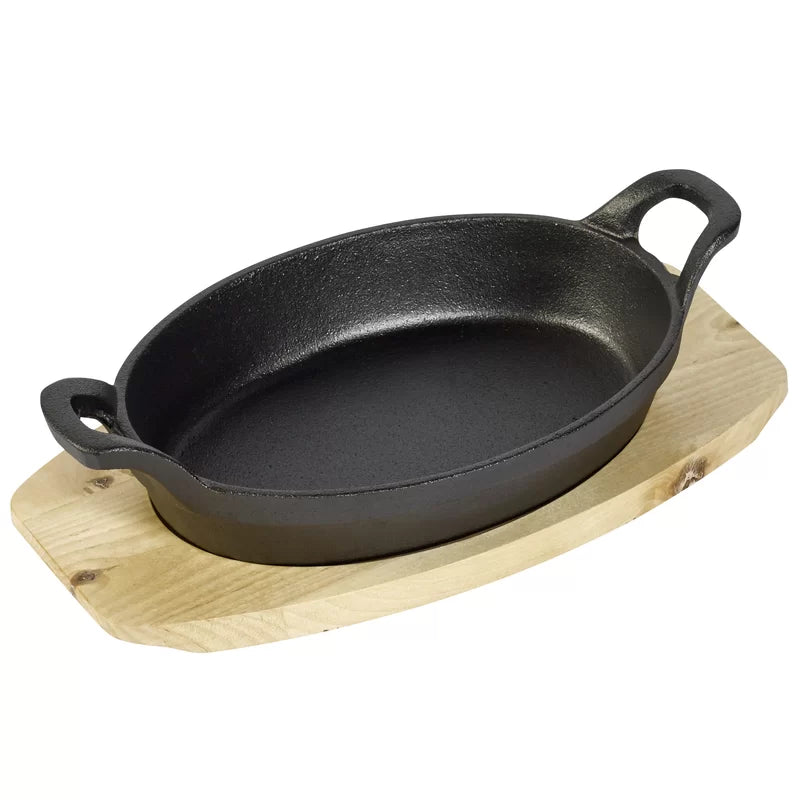 Fajita Time Seasoned Cast Iron Non-Stick 2 Piece Skillet Set