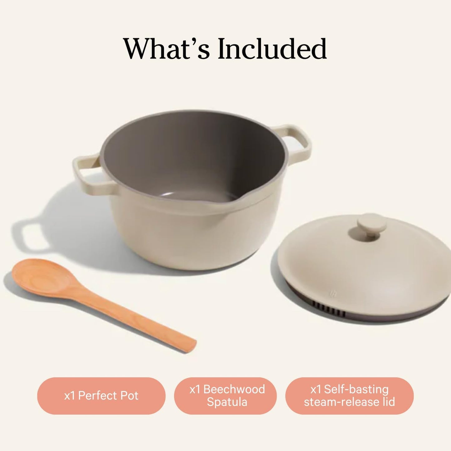 Perfect Pot - 5.5 Qt. Nonstick Ceramic Sauce Pan with Lid | Versatile Cookware for Stovetop and Oven | Steam, Bake, Braise, Roast | PTFE and Pfoa-Free | Toxin-Free, Easy to Clean | Steam