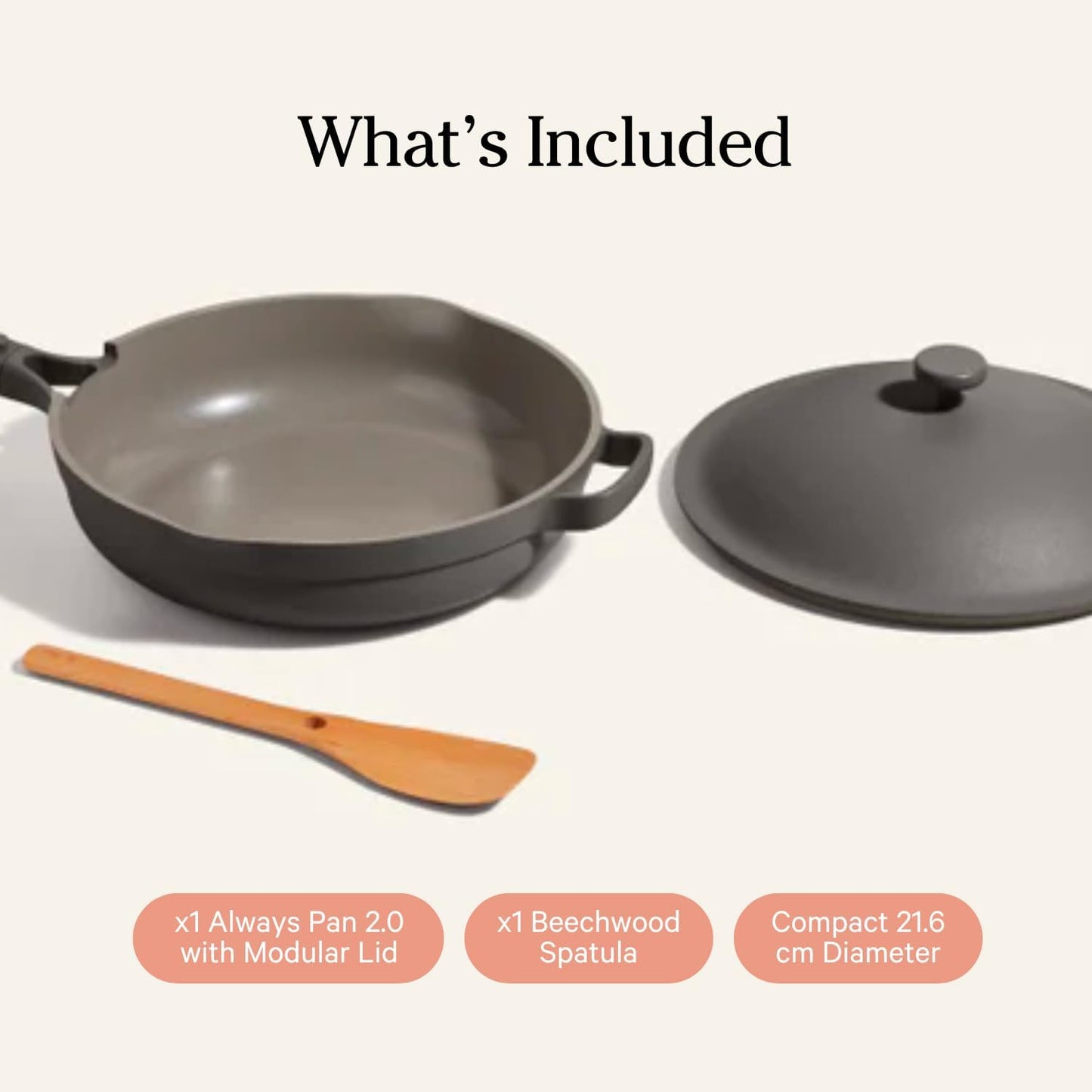 Always Pan - Mini 8.5 -Inch Nonstick, Toxin-Free Ceramic Cookware | Versatile Frying Pan, Skillet, Saute Pan | Stay-Cool Handle | Oven Safe | Lightweight Aluminum Body | Char