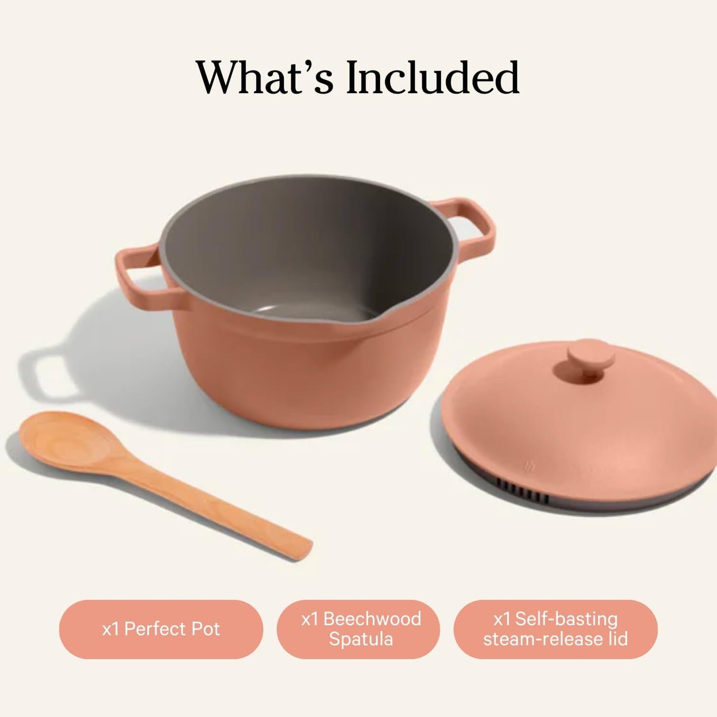 Perfect Pot - 5.5 Qt. Nonstick Ceramic Sauce Pan with Lid | Versatile Cookware for Stovetop and Oven | Steam, Bake, Braise, Roast | PTFE and Pfoa-Free | Toxin-Free, Easy to Clean | Spice