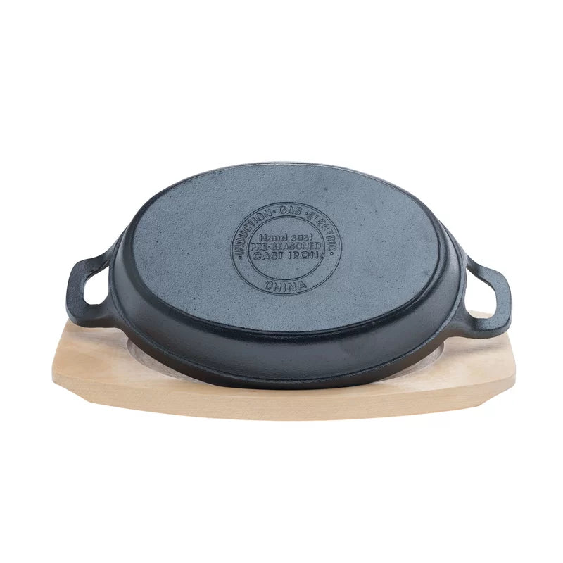 Fajita Time Seasoned Cast Iron Non-Stick 2 Piece Skillet Set