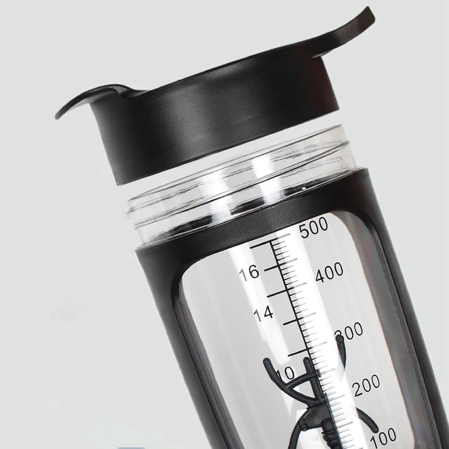 USB Electric Protein Shake ,Electric Shaker Cup Fully Automatic Mixing Cup Rechargeable Sports Portable Protein Powder Shaker Cup (Black)