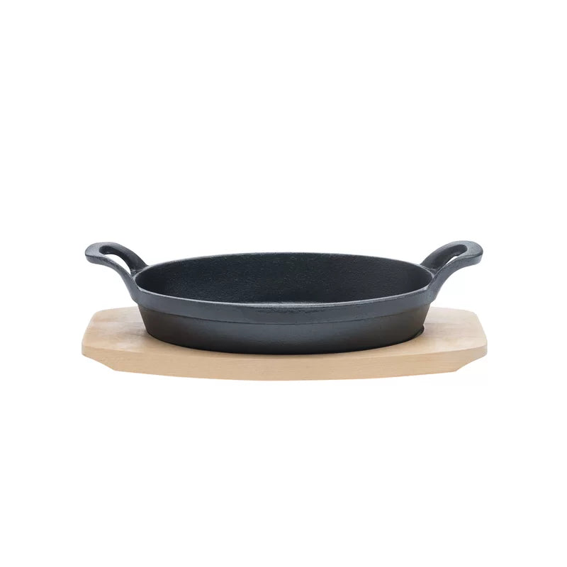 Fajita Time Seasoned Cast Iron Non-Stick 2 Piece Skillet Set