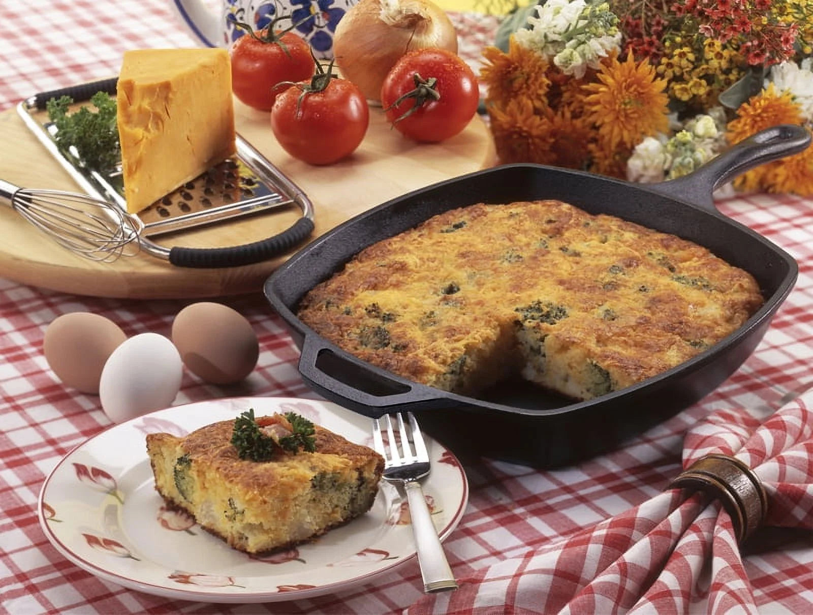 Cast Iron Logic  Pre-Seasoned Cast Iron Square Skillet 10 1/2"