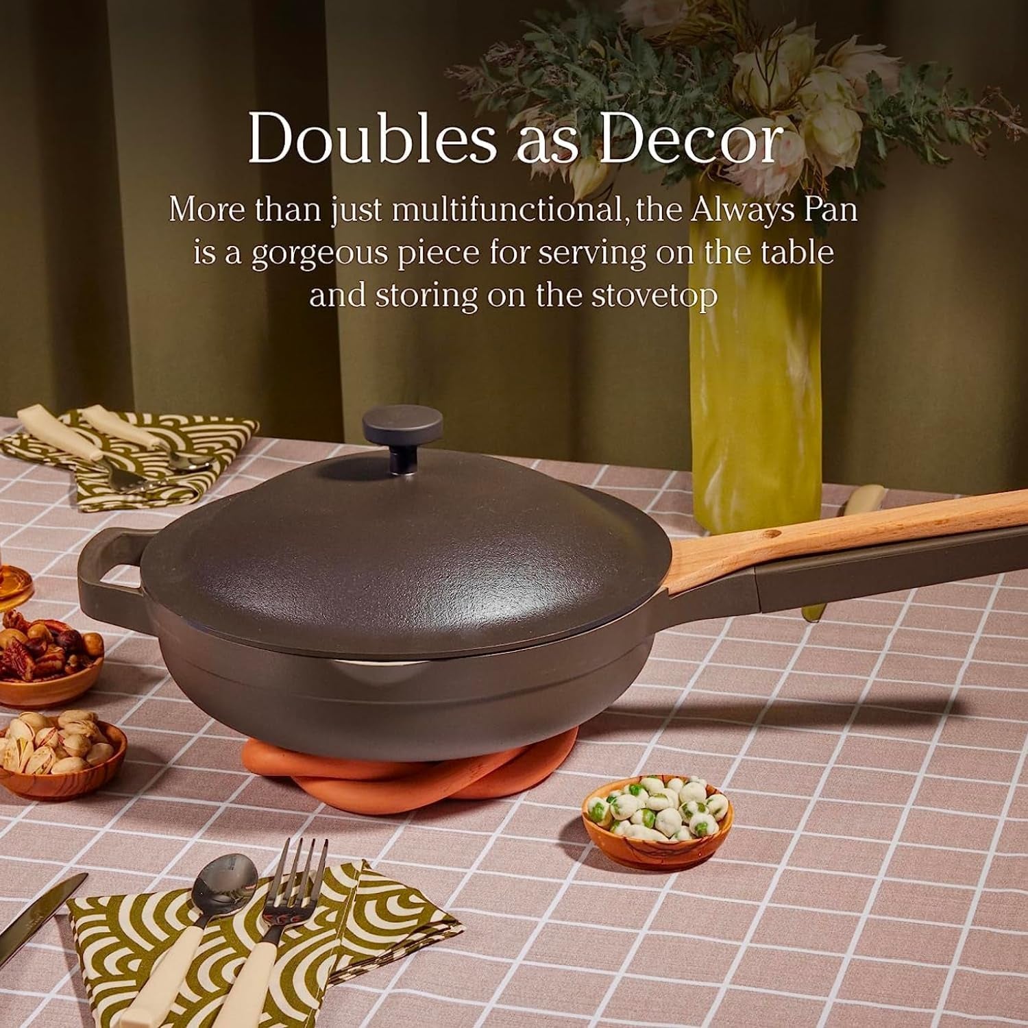 Always Pan - Mini 8.5 -Inch Nonstick, Toxin-Free Ceramic Cookware | Versatile Frying Pan, Skillet, Saute Pan | Stay-Cool Handle | Oven Safe | Lightweight Aluminum Body | Steam