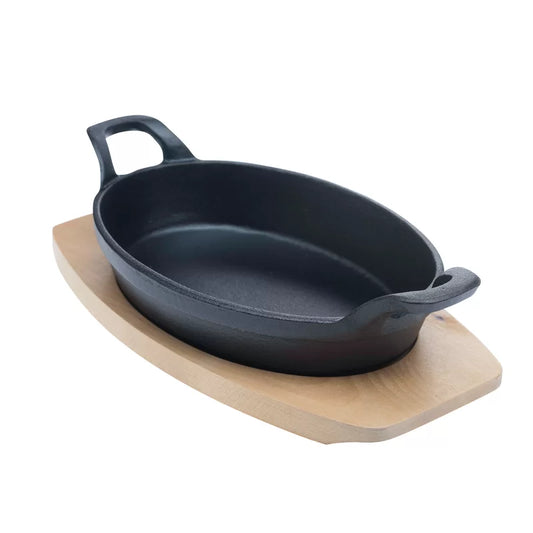 Fajita Time Seasoned Cast Iron Non-Stick 2 Piece Skillet Set