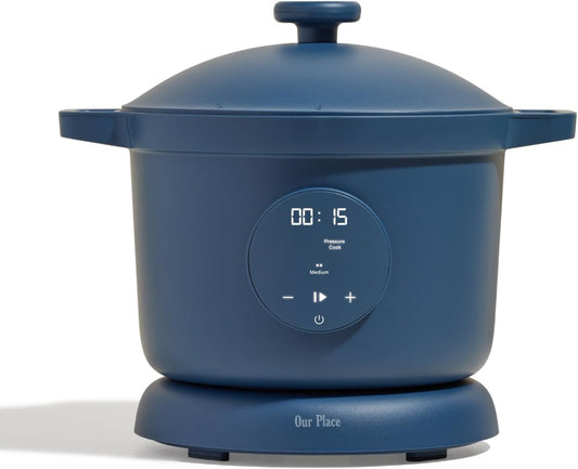 Dream Cooker | 6-Quart Multicooker | 4 Versatile Modes | Pressure Cook, Slow Cook, Sear & Saute, Keep Warm | Hands-Free Steam Release | Tailored Control Panel | Blue Salt
