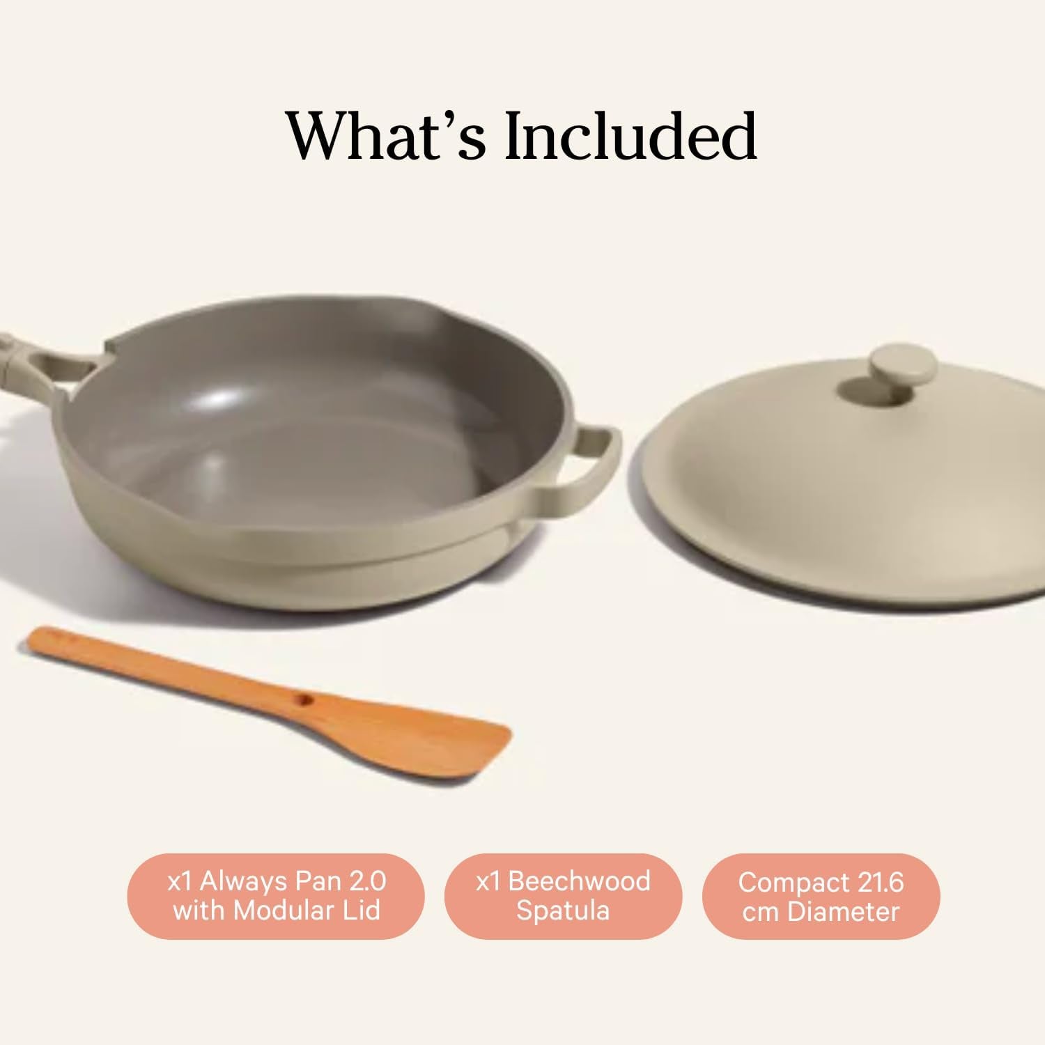 Always Pan - Mini 8.5 -Inch Nonstick, Toxin-Free Ceramic Cookware | Versatile Frying Pan, Skillet, Saute Pan | Stay-Cool Handle | Oven Safe | Lightweight Aluminum Body | Steam