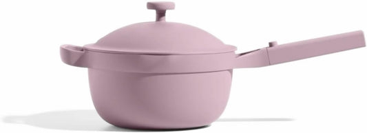 Perfect Pot - Mini 2.5Qt Nonstick Ceramic Sauce Pan with Lid | Versatile Cookware for Stovetop and Oven | Steam, Bake, Braise, Roast | PTFE & Pfoa-Free | Toxin-Free, Easy to Clean | Lavender